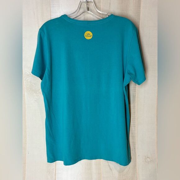 Life Is Good Top Football Theme Women’s Classic Fit T-shirt - Picture 4 of 6